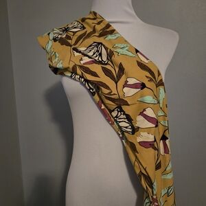 NWOT LuLaRoe Yellowish Green and Purple Floral Leggings